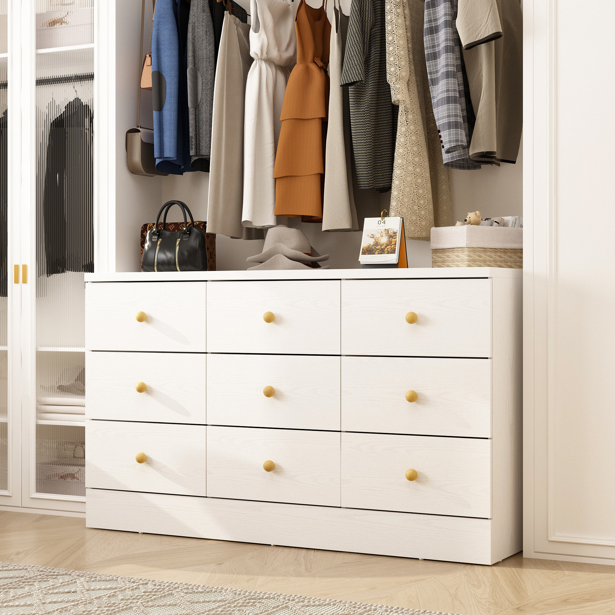 文房具・ステーショナリー 9 CLOSET Rebrilliant Elegant Closet System With 9 Drawers & Reviews | Wayfair